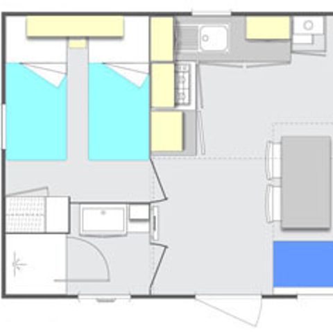 MOBILHOME 4 personnes - 2 chambres CONFORT