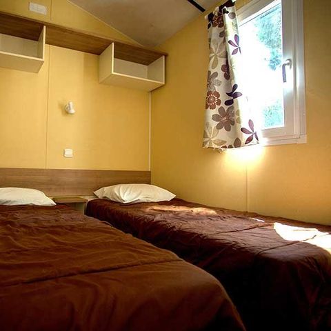 MOBILHOME 6 personas - Confortable mobil-home de 3 dormitorios con terraza cubierta