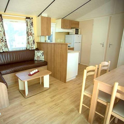 MOBILHOME 6 personas - Confortable mobil-home de 3 dormitorios con terraza cubierta