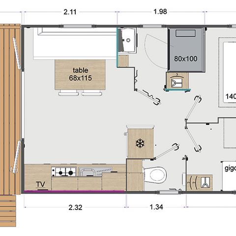 MOBILHEIM 4 Personen - Savana Lodge