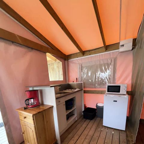 CANVAS AND WOOD TENT 5 people - Sahari Lodge Tent 3 Rooms 5 People Without Sanitary Facilities