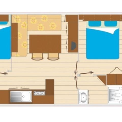 MOBILE HOME 4 people - Cocoon 4 persons 2 bedrooms 23m², 2 bathrooms