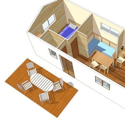 CASA MOBILE 6 persone - Casa mobile | Premium | 3 Camere da letto | 6 Persone | Terrazza rialzata