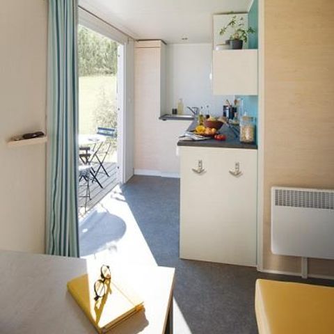 MOBILHEIM 2 Personen - CAHITA- 1 Zimmer - 18 m²- halbüberdachte Terrasse von 12m².