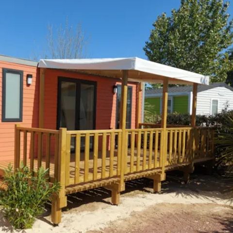 MOBILHOME 6 personnes - PAPAYE - 3 chambres - 33 m² - terrasse semi-couverte de 15 m²- 