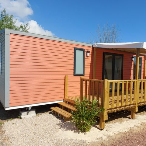 MOBILHOME 6 personnes - PAPAYE - 3 chambres - 33 m² - terrasse semi-couverte de 15 m²- 