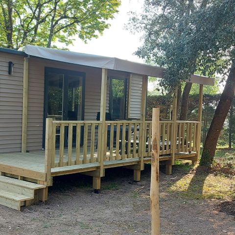 MOBILHEIM 4 Personen - TERRE ET MER -2 Zimmer - 30 m² - halbüberdachte Terrasse von 15 m².