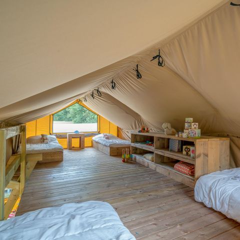 TENTE TOILE ET BOIS 8 personnes - SAFARI LODGE