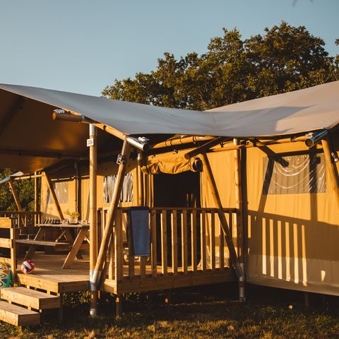 TENTE TOILE ET BOIS 7 personnes - Safari Lodge