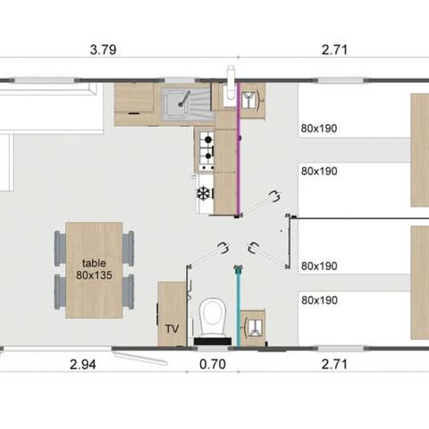 MOBILHEIM 6 Personen - MH3 Familiär