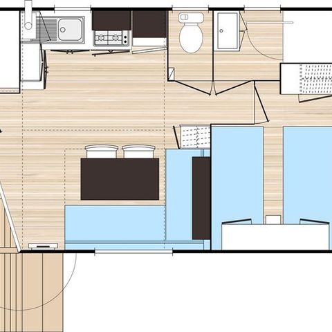 MOBILHEIM 4 Personen - MH2 Les Causses Standard