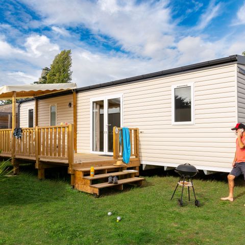 STACARAVAN 6 personen - Premium - 38.5 m² - 3 slaapkamers - 2 badkamers - BBQ