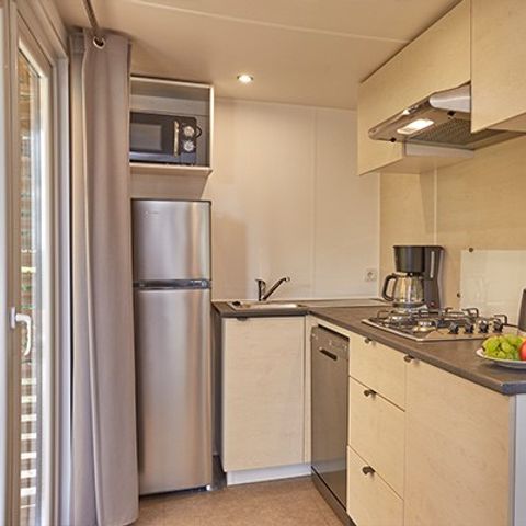 MOBILHOME 4 personas - Mobil-home | Confort XL | 2 Dormitorios | 4 Pers. | Terraza elevada | Aire acondicionado.