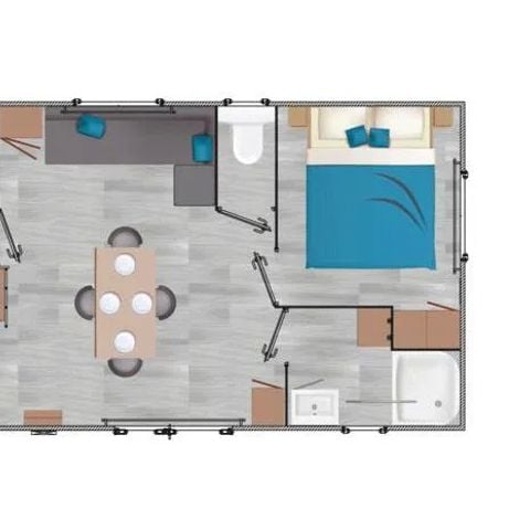 MOBILHOME 4 personas - NIRVANA 2 CAMAS VISTA MAR