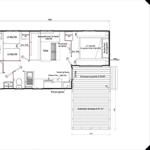 CASA MOBILE 4 persone - Casa mobile Classic 2bed 4p con terrazza semi-integrata