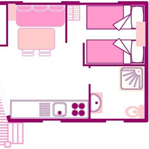 MOBILHOME 4 personnes - OHARA TYPE 2