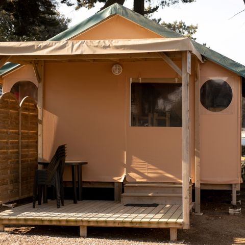 TENDA IN TELA E LEGNO 5 persone - Lodge con 2 camere da letto