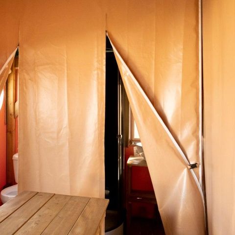 TENTE TOILE ET BOIS 5 personnes - Lodge 2 chambres