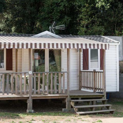 STACARAVAN 6 personen - Eco 3 slaapkamers + terras - economisch