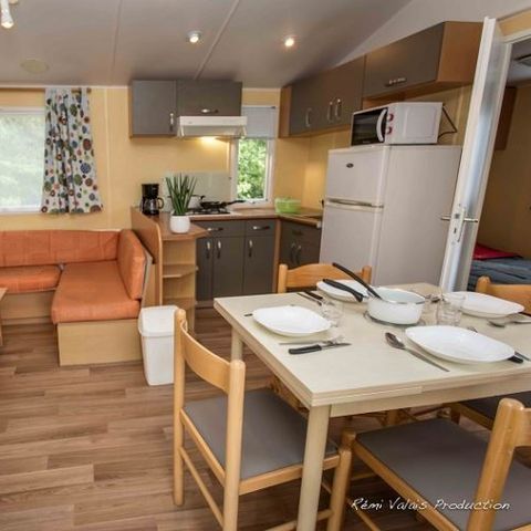 Stacaravan 6 personen - MH Confort Ouest 3ch 6 pers