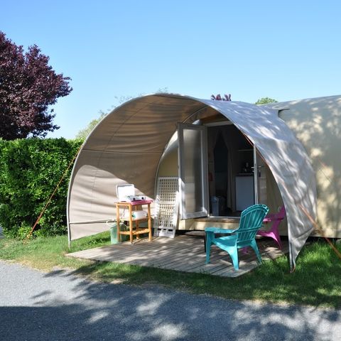 CANVAS AND WOOD TENT 4 people - Coco Sweet 16 m² (2 bedrooms - sleeps 4) WITHOUT TV