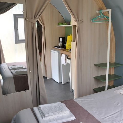 CANVAS AND WOOD TENT 4 people - Coco Sweet 16 m² (2 bedrooms - sleeps 4) WITHOUT TV