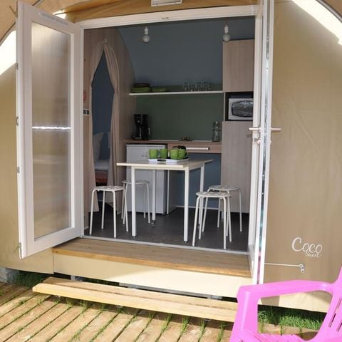 CANVAS AND WOOD TENT 4 people - Coco Sweet 16 m² (2 bedrooms - sleeps 4) WITHOUT TV