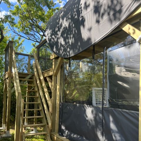 HÉBERGEMENT INSOLITE 2 personnes - NOUVEAUTE // D’Tente DKbane 12m² INSOLITE  - 1 chambre + terrasse (sans sanitaires)