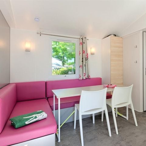 Mobilheim 6 Personen - Family 29 m² (3 Schlafräume - 6 Pers.) + TV