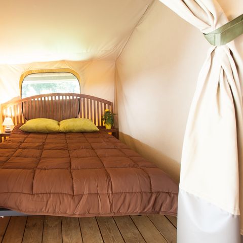 TENTE TOILE ET BOIS 5 personnes - SAFARI LODGE  sans sanitaires