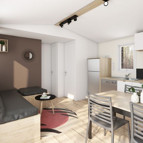 MOBILHOME 8 personas - Premium 3 dormitorios - TV + aire acondicionado