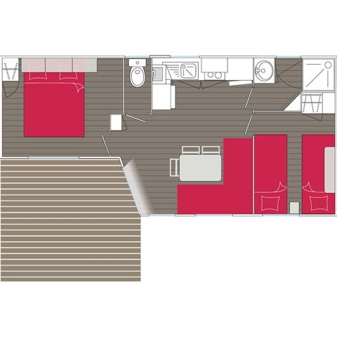 MOBILHOME 4 personas - PACIFIC MH2 25mÂ² (25m²)