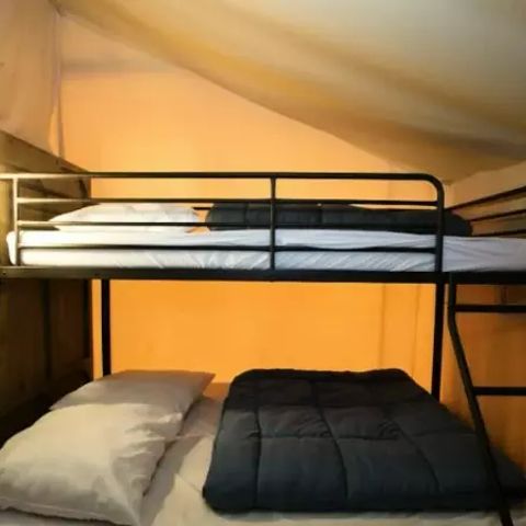 TENDA IN TELA E LEGNO 5 persone - Lodge Comfort 3 Camere 5 Persone Senza Servizi Sanitari