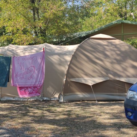 PARZELLE - XL 130m² +Sanitärkabine, Kühlschrank und Plancha