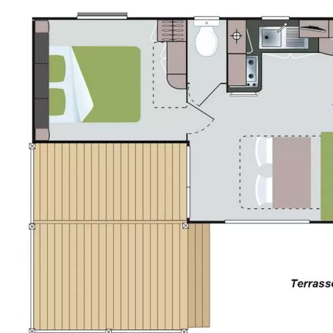 MOBILE HOME 6 people - Comfort 3 Rooms 6 Persons Côté Camping