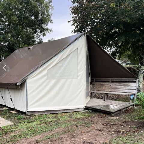 TENTE TOILE ET BOIS 4 personnes - Tente Lodge Kenya 3 Pièces 4 Personnes Sans Sanitaire