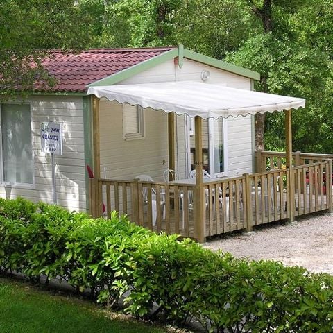 Stacaravan 6 personen - 4/6 Comfort met terras + Airconditioning + TV 40m².