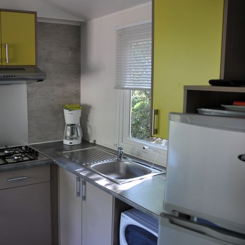 MOBILHOME 6 personas - 6 con terraza + Climatización + TV - 36m² - Francia