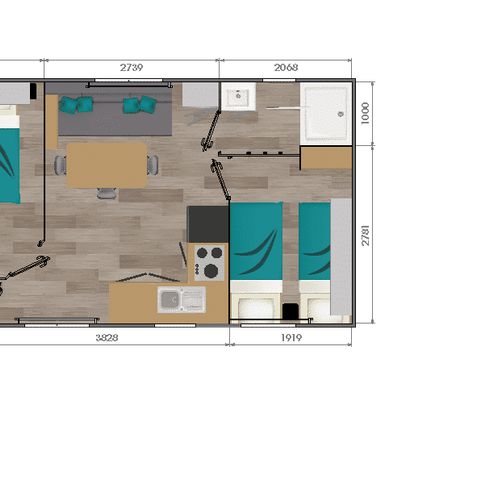 STACARAVAN 4 personen - Louisiana Oceaan