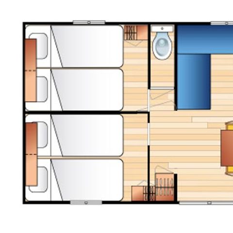 MOBILHOME 6 personas - CABAÑA PRESTIGIO EVASIÓN