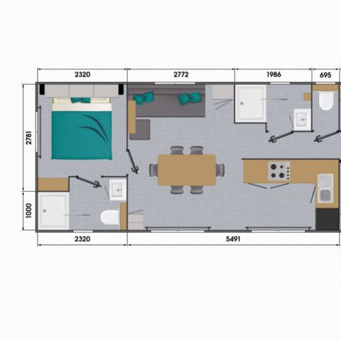 Stacaravan 6 personen - SUNELIA PRESTIGE ALIZES