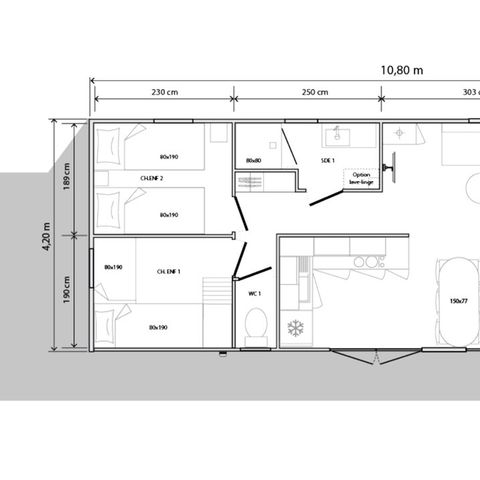 Stacaravan 6 personen - SUNELIA PRESTIGE ESPACE MER