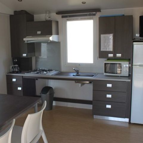 Stacaravan 5 personen - Cottage 33 m² Beperkte mobiliteit 2 slaapkamers TV/CLIM