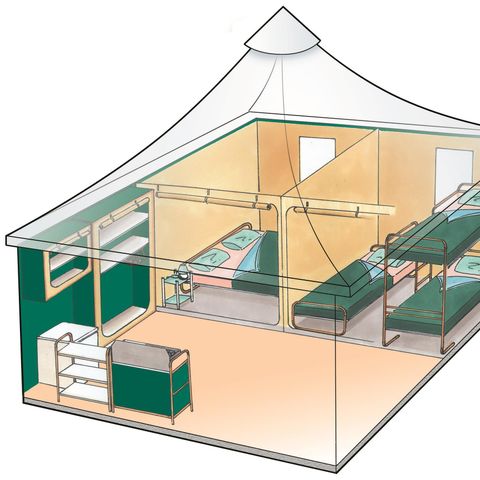 BUNGALOW TOILÉ 5 personnes - Sans sanitaires