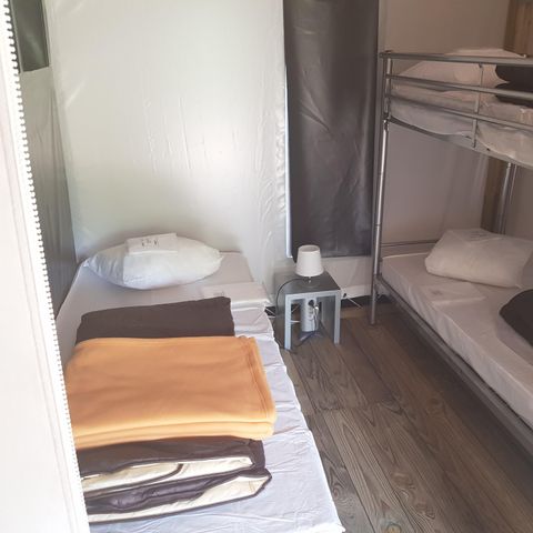 TENTE TOILE ET BOIS 5 personnes - Lodge Confort + 25m² 2 chambres