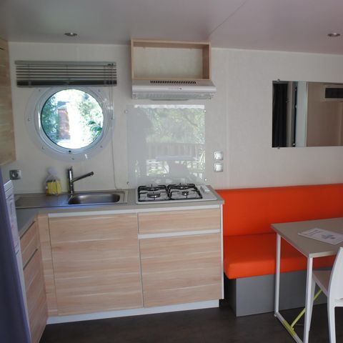 MOBILHOME 4 personnes - Mobil home Premium 32m² 2 chambres + 2 salles de bain + lit 160 + 2 TV + climatisation