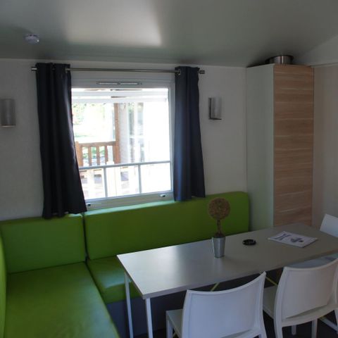 MOBILHEIM 7 Personen - Premium 32 m² 3 Zimmer Bett 160 + TV + Klimaanlage