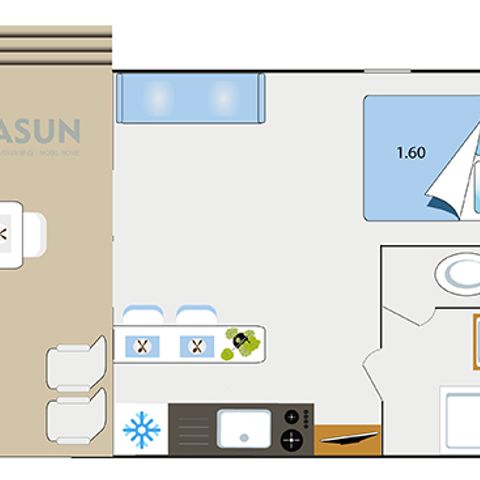 CHALET 2 personas - Hotel - 26 m² - 1 habitación