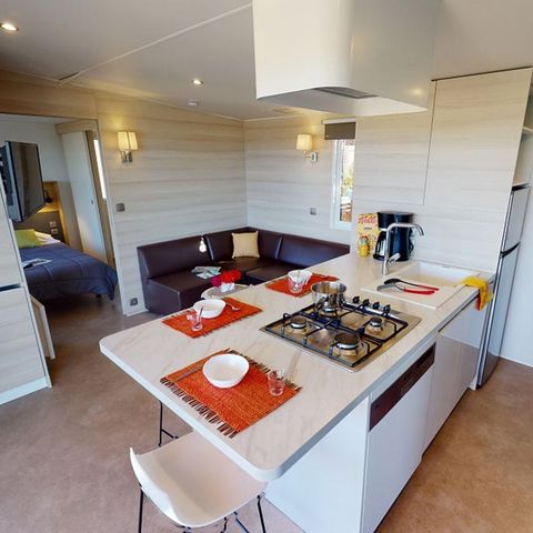 Stacaravan 4 personen - Key West met Spa - 38m² - 2 kamers