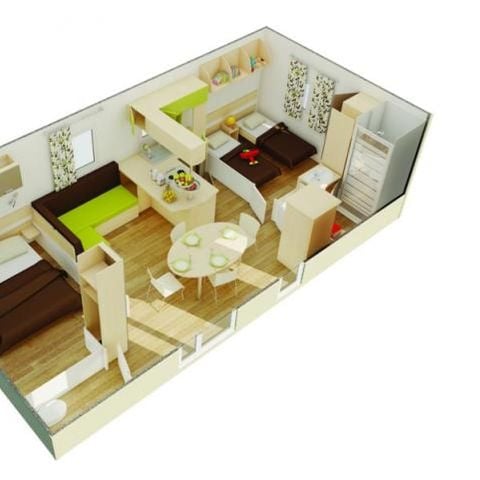 MOBILHOME 4 personas - MH2 FLORES 2 - 30 m